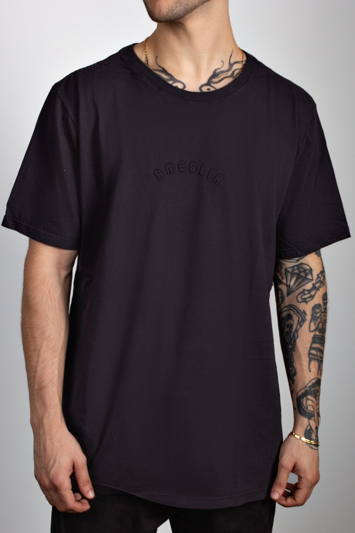 Camiseta básica Ameglia | Preta