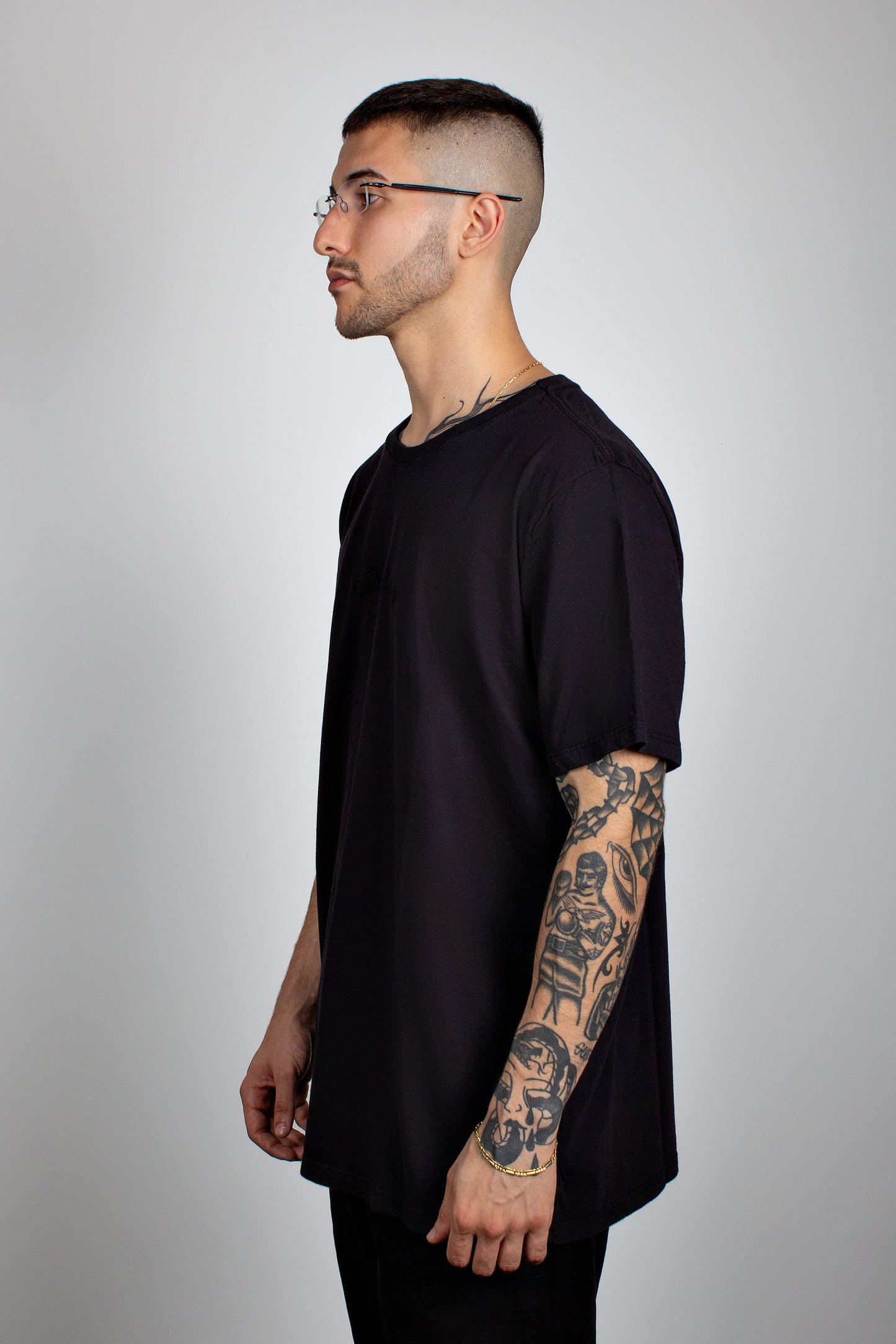 Camiseta básica Ameglia | Preta