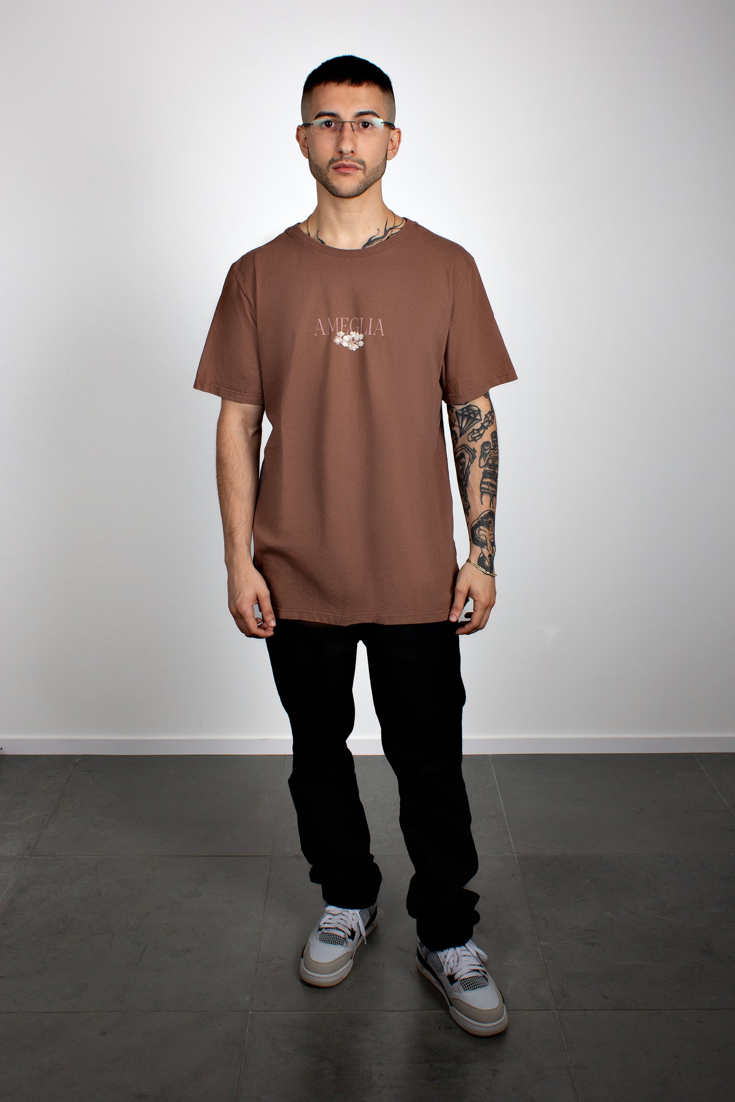 Camiseta Love Line Ameglia | Marrom