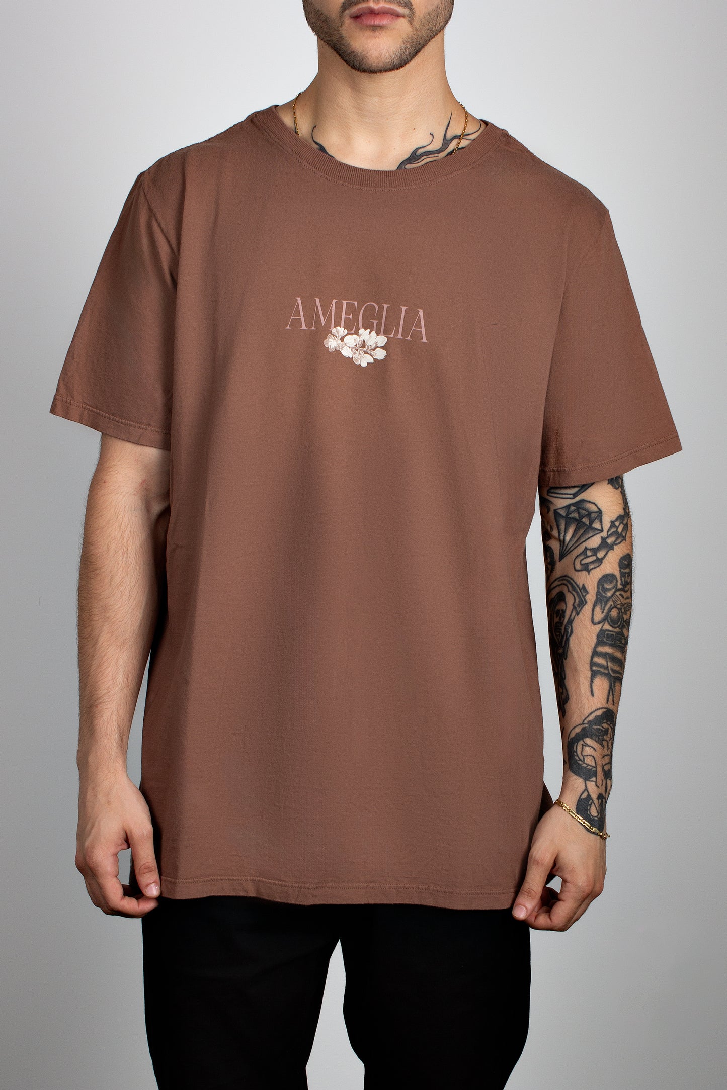 Camiseta Love Line Ameglia | Marrom