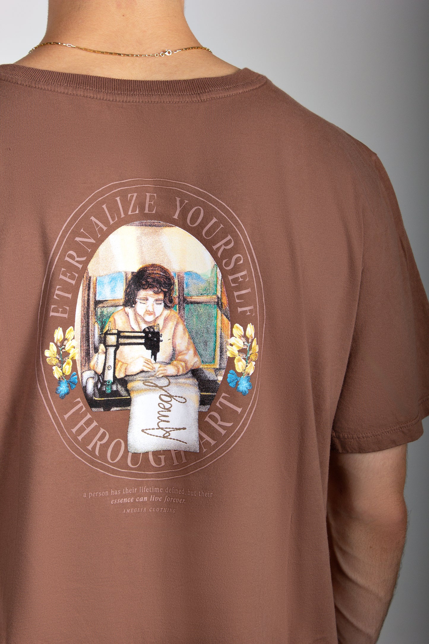 Camiseta Love Line Ameglia | Marrom