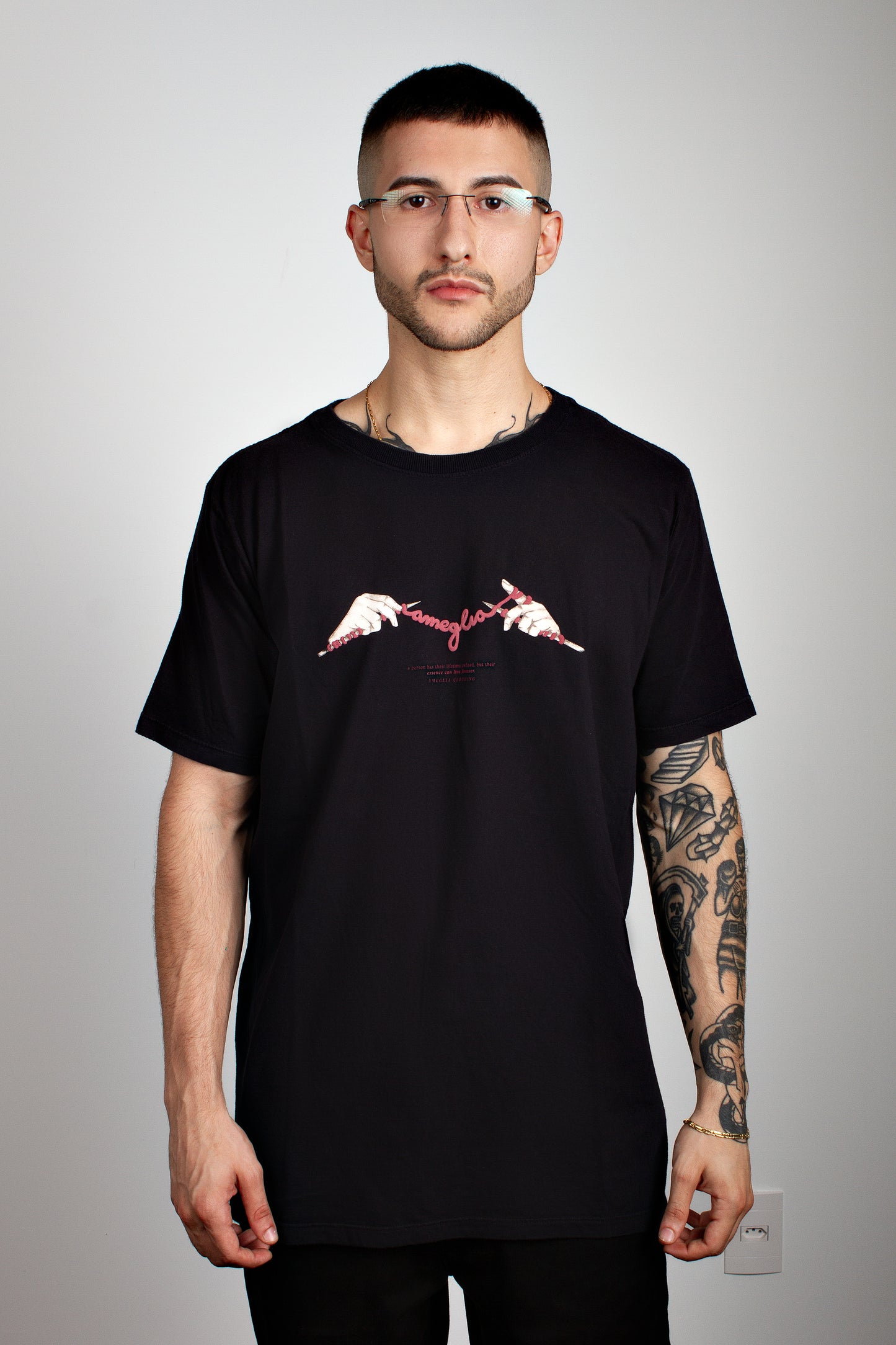 Camiseta Tricot Ameglia | Preta