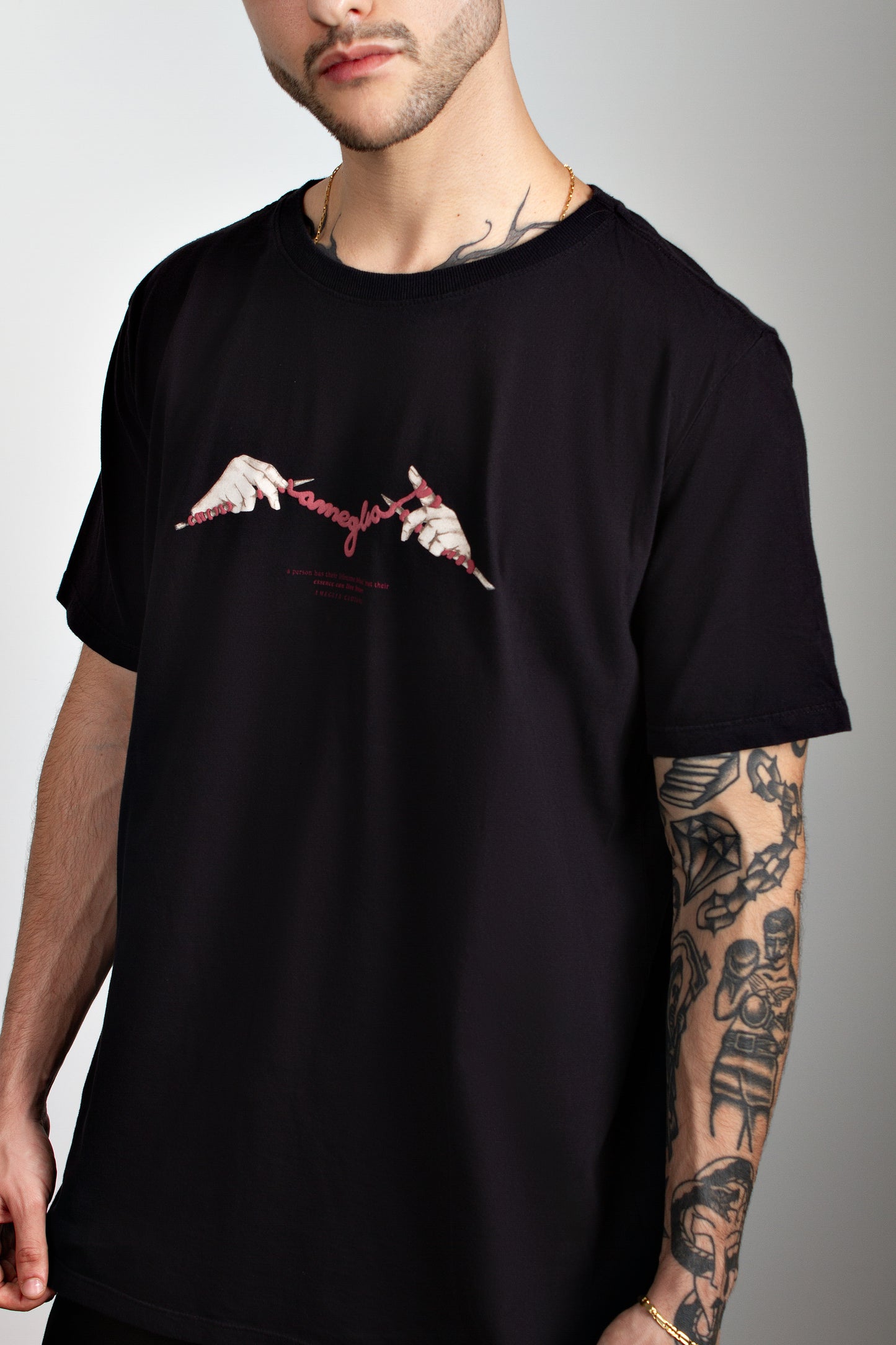 Camiseta Tricot Ameglia | Preta