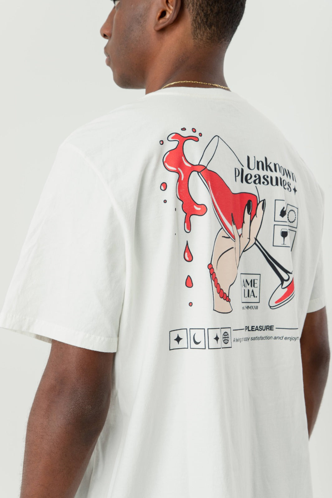 Camiseta red wine Ameglia | White