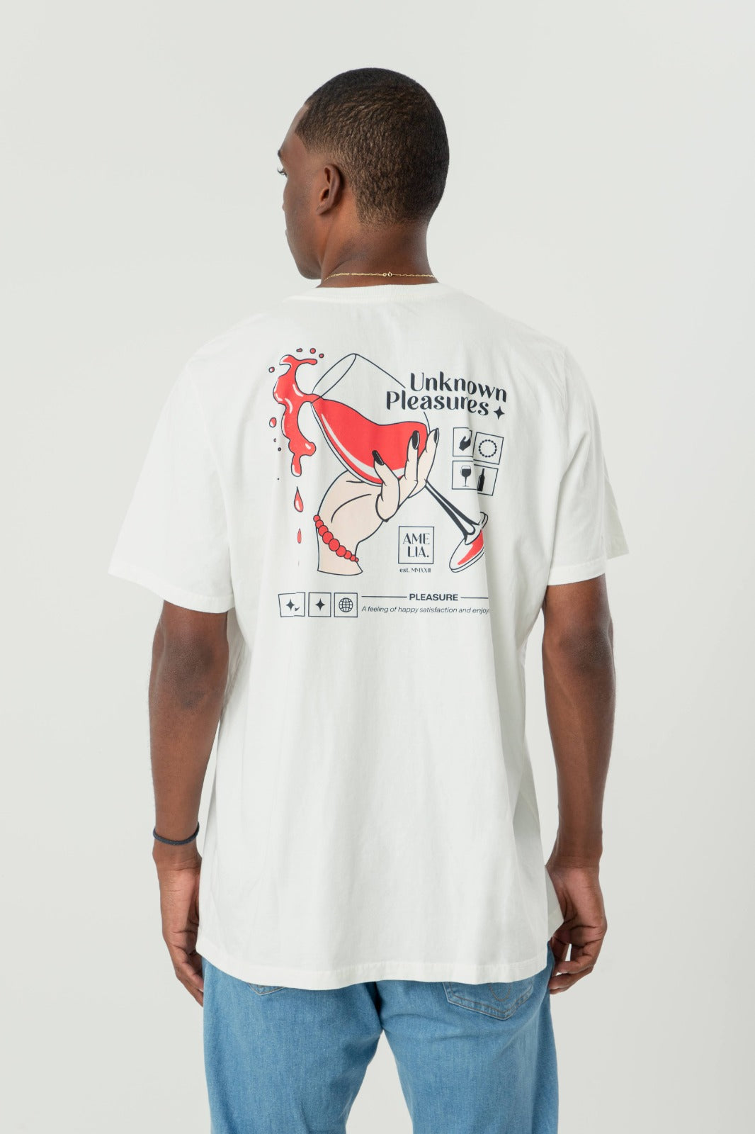Camiseta red wine Ameglia | White