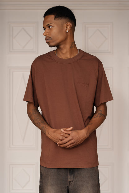 Camiseta Básica Marrom