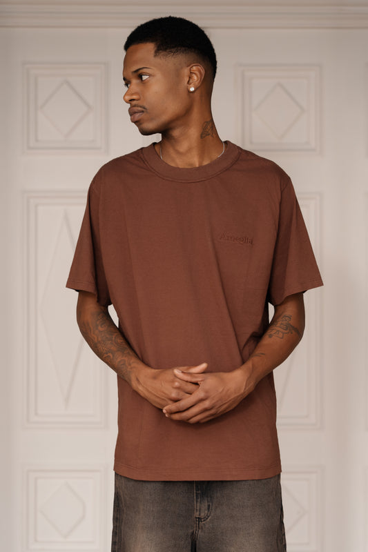 Camiseta Básica Marrom