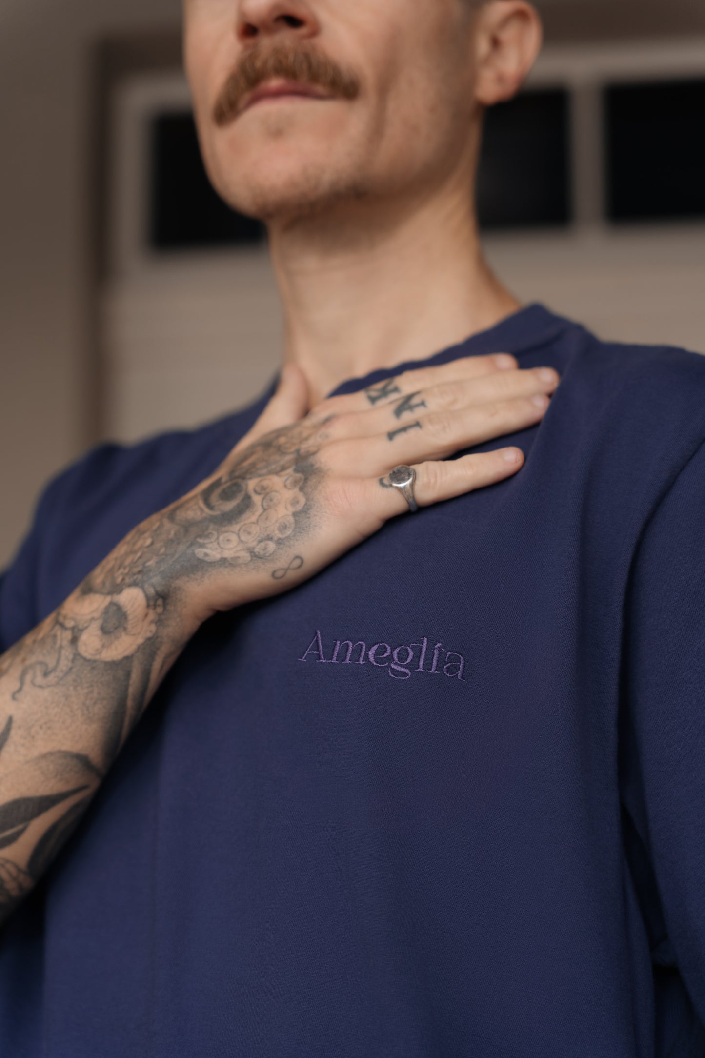 Camiseta Básica Azul