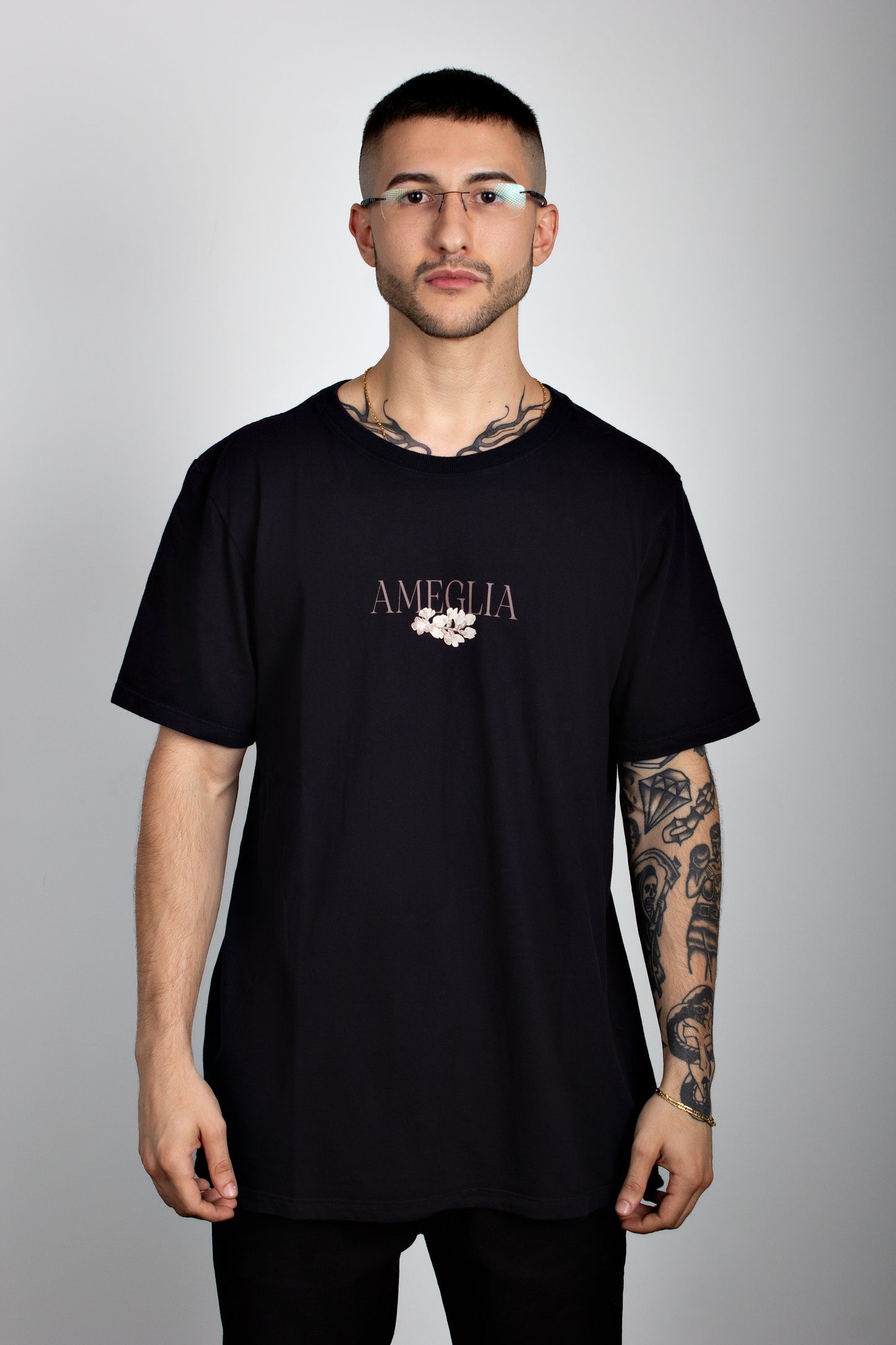 Camiseta Love Line Ameglia | Preta